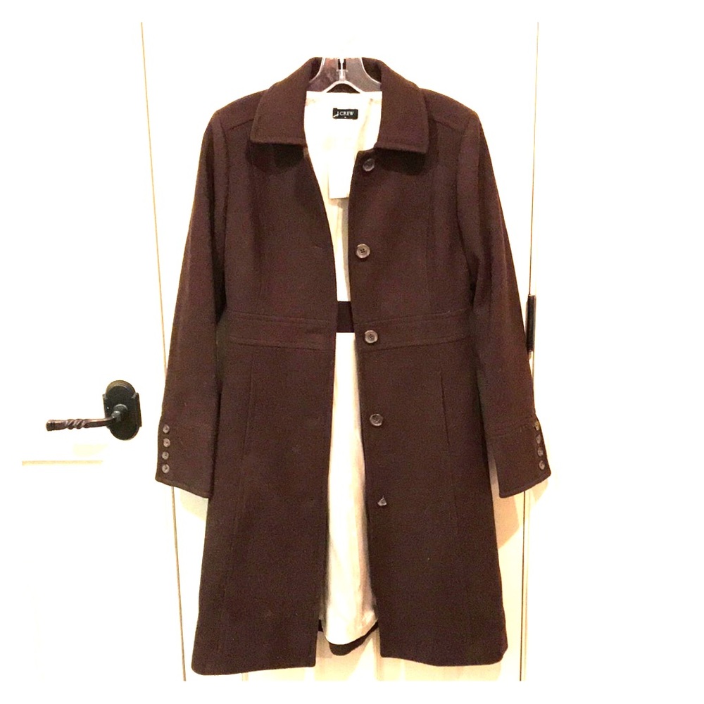 J. Crew NWT Brown Wool Coat, size 0